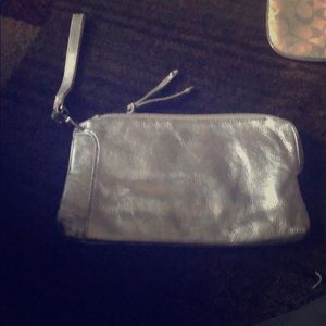 Silver wristlet / wallet
